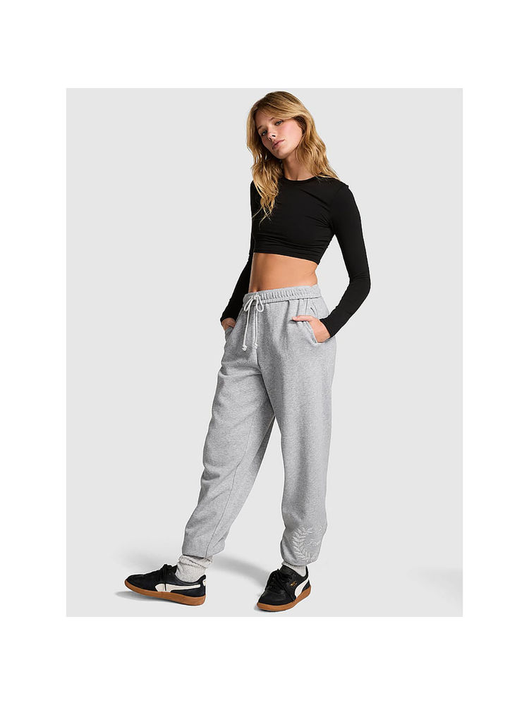 victoria's secret intimates Victoria's Secret Grey Ivy Fleece Campus Joggers-picture-38