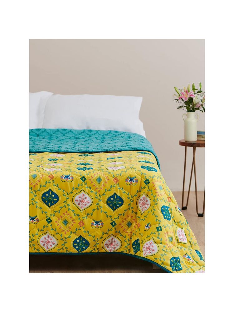 Urban Space Yellow Microfiber 3 Layer Reversible Ac Blanket Japan-picture-20