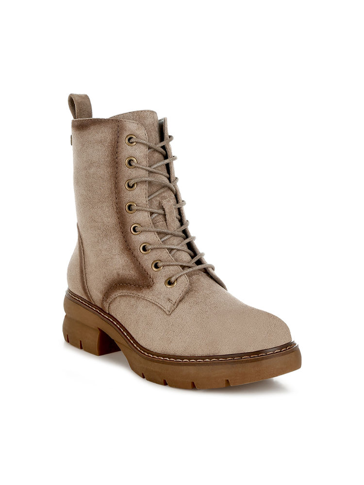 London Rag Lace Up High Ankle Casual Boots Taupe-picture-25