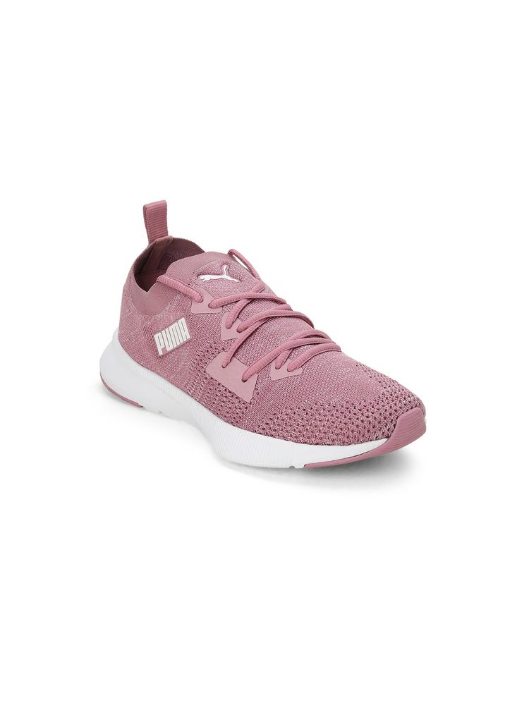Puma Flyer Runner Engineered Knit Women Pink Running Shoes-image-32