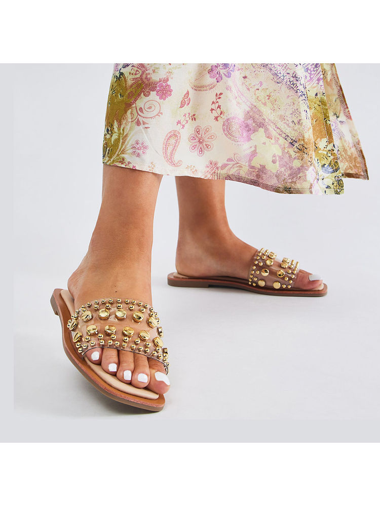 IRUSSH Golden Clear Twinkle Flats-image-49