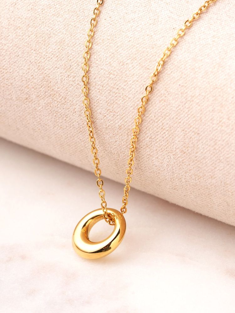 palmonas chic ring pendant waterproof and anti-tarnish necklace