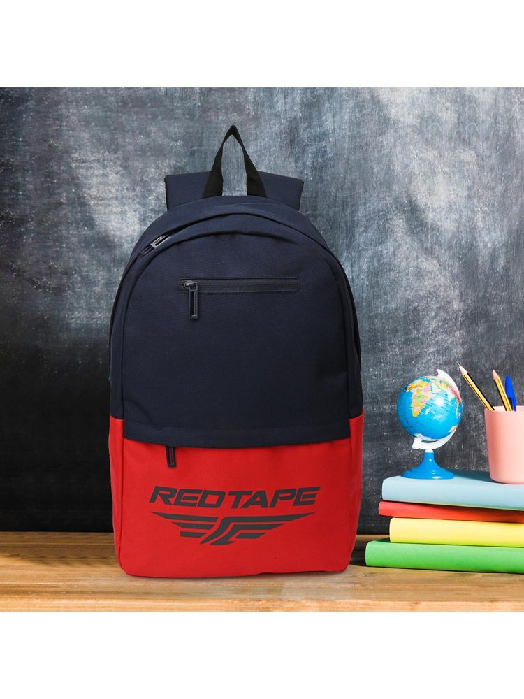 Red Tape Navy Blue Polyester 21.5L Laptop Backpack-image-33