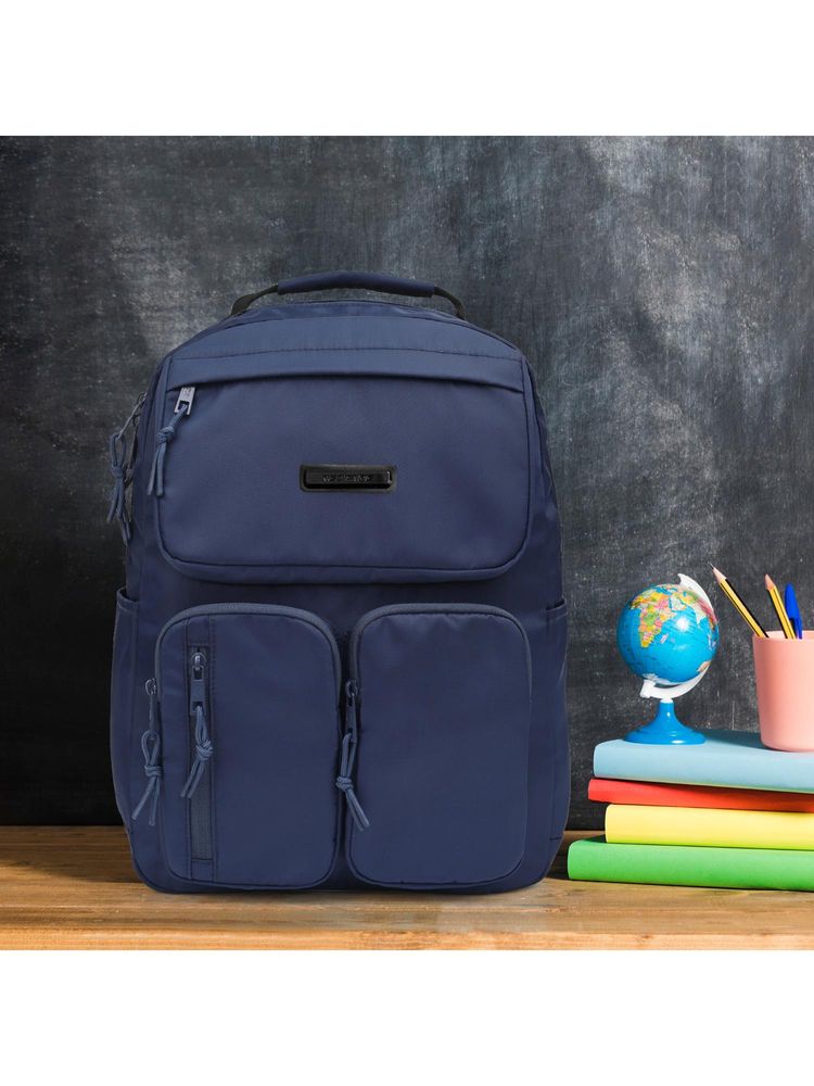 Red Tape Navy Blue Polyester 19.5L Laptop Backpack-image-34