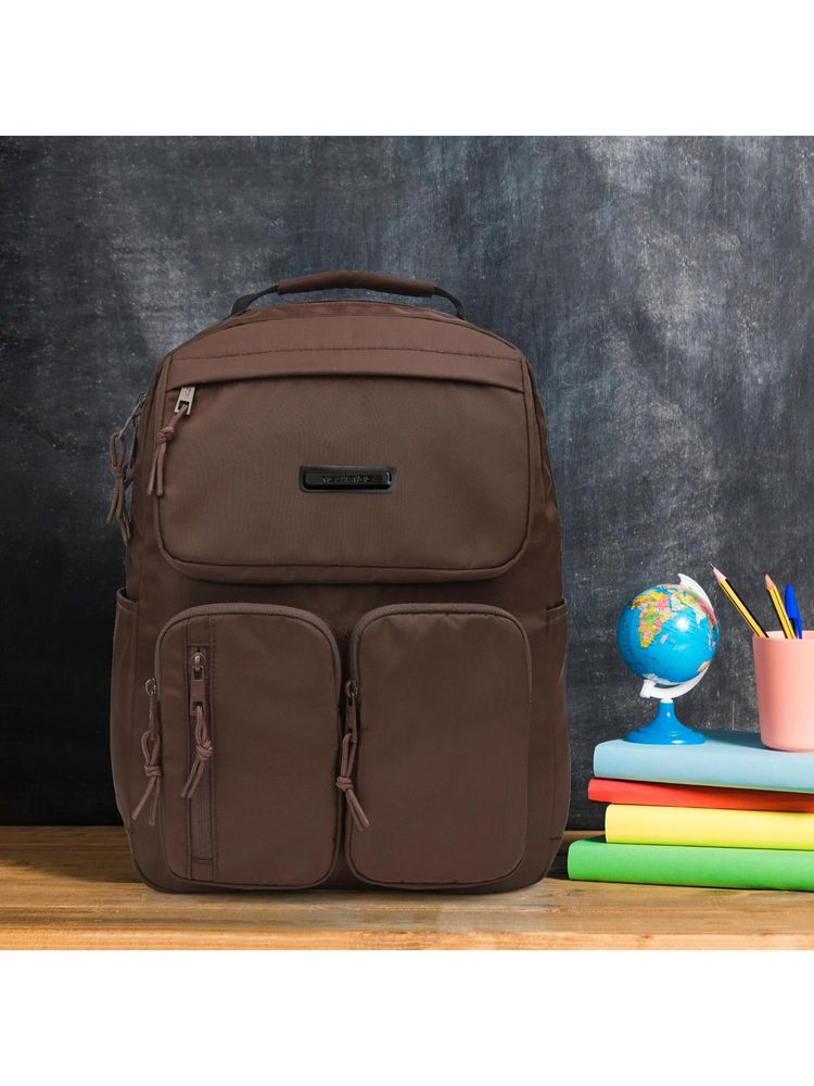 Red Tape Brown Polyester 19.5L Laptop Backpack-image-11