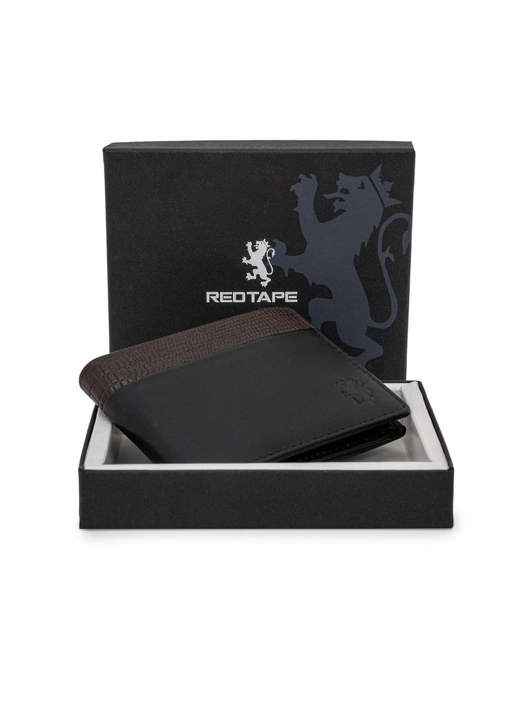 red tape accessories Red Tape Black Brown Rfid Men's Leather Wallet-picture-10