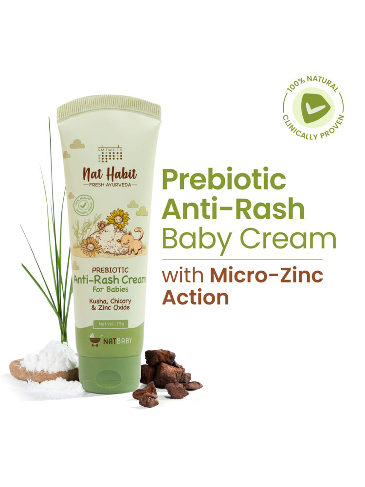 Nat Habit Anti-Rash Baby Cream - Kusha & Coconut Oil
