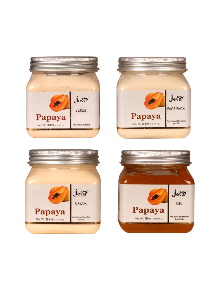 Jeva Papaya Eco Facial Kit - Pack of 4