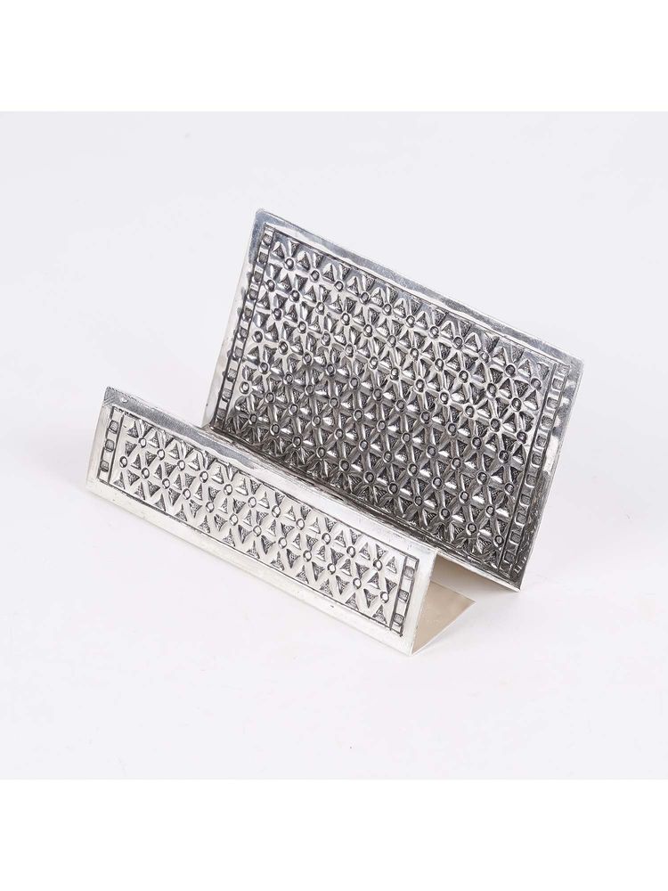 SABERA Silver Plated Visiting Card Holder-picture-12