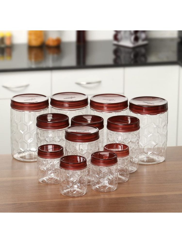 Milton Hexa Plastic Storage Containers (Pack Of 12)-image-21