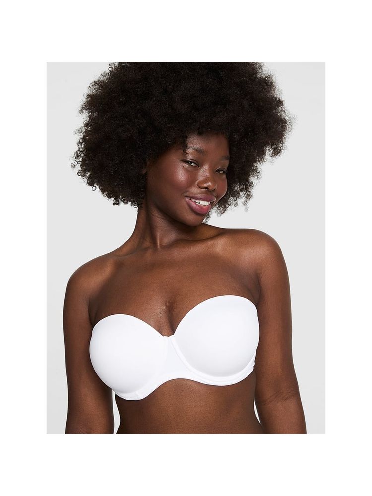 victoria's secret accessories Victoria's Secret White Wear Everywhere Push-Up Strapless Bra-picture-12