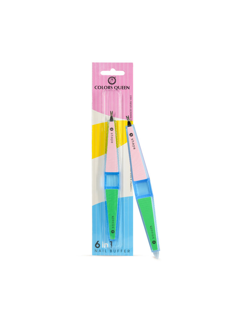 Colors Queen 6-in-1 Nail Buffer, Cuticle Cutter & Pusher-picture-14