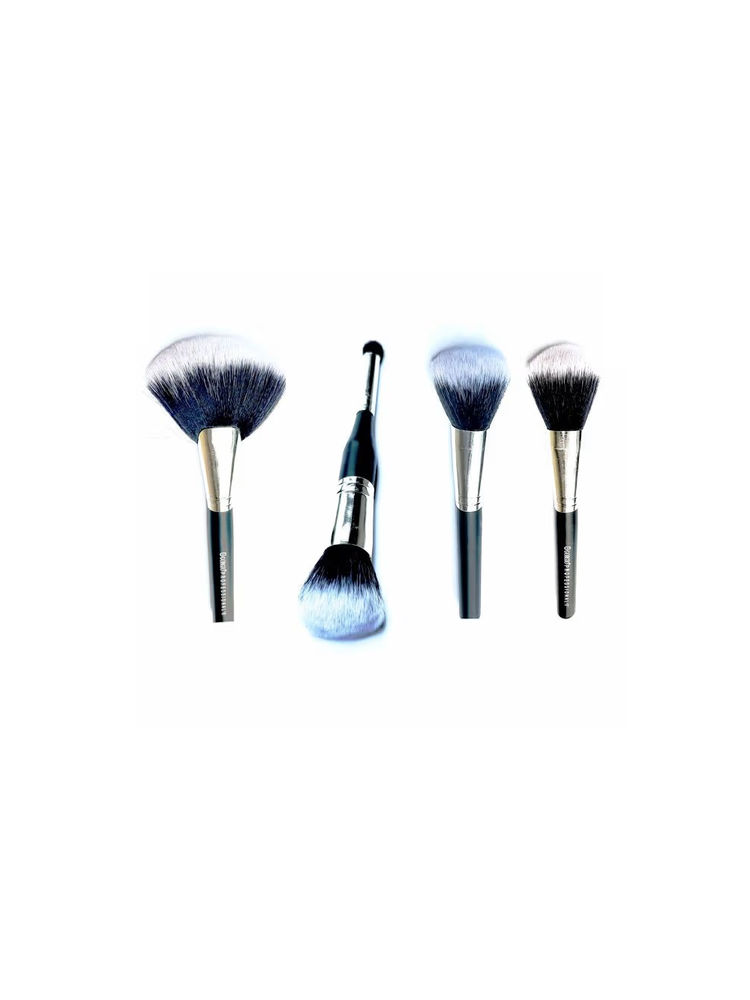 Gorgio Professional Makeup Foundation Powder Brush set of 4 GMB8020 (Colour Shape May Vary)-image-3