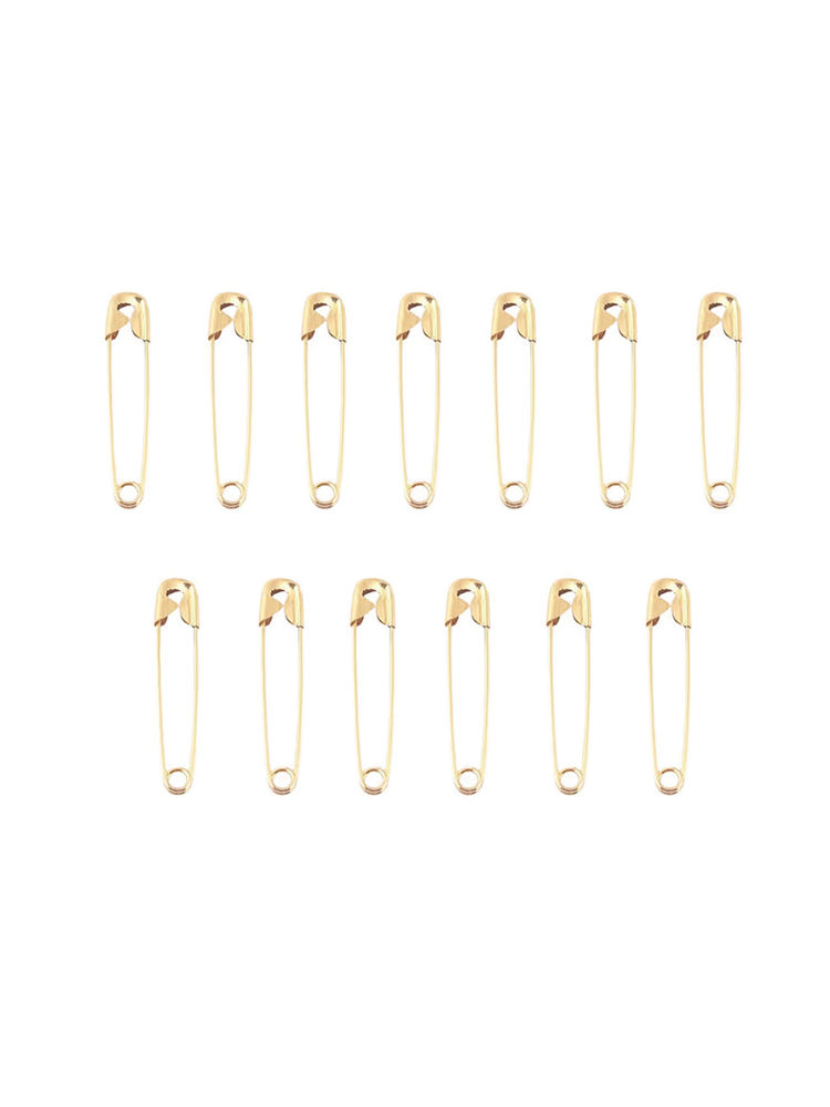 Gorgio Professional Multipurpose Copper Rose Gold Safety Pins ECO0138 (Colour & Shape May Vary)