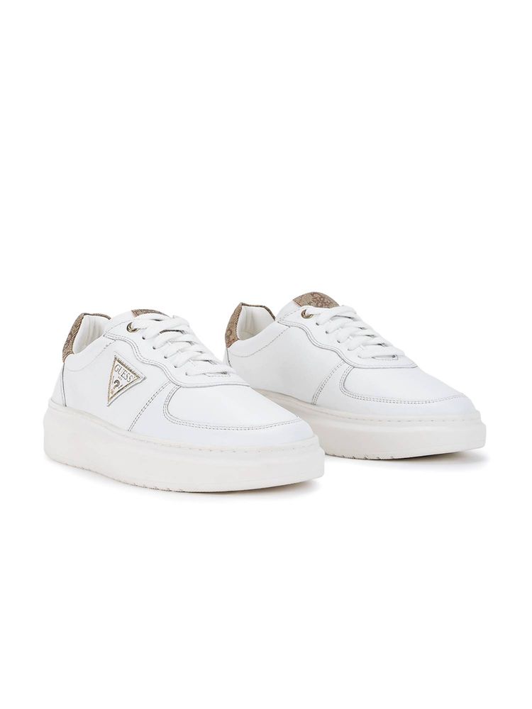 guess fashion Guess Women White Yami Lace-Up Sneakers-picture-20