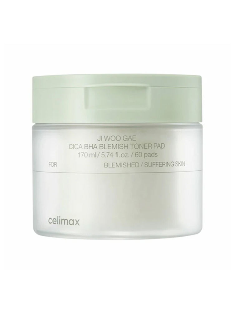 Celimax Ji Woo Gae Cica BHA Blemish Toner Pad