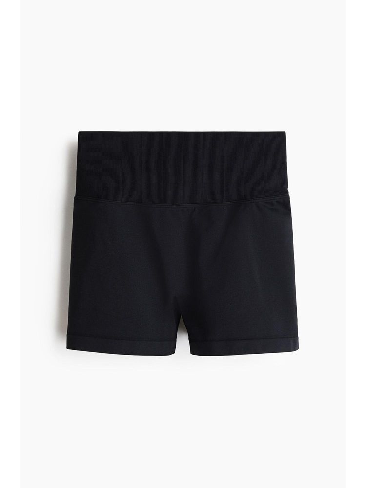 H&M Women Black Seamless Scrunch Hotpants With Drymove-picture-31