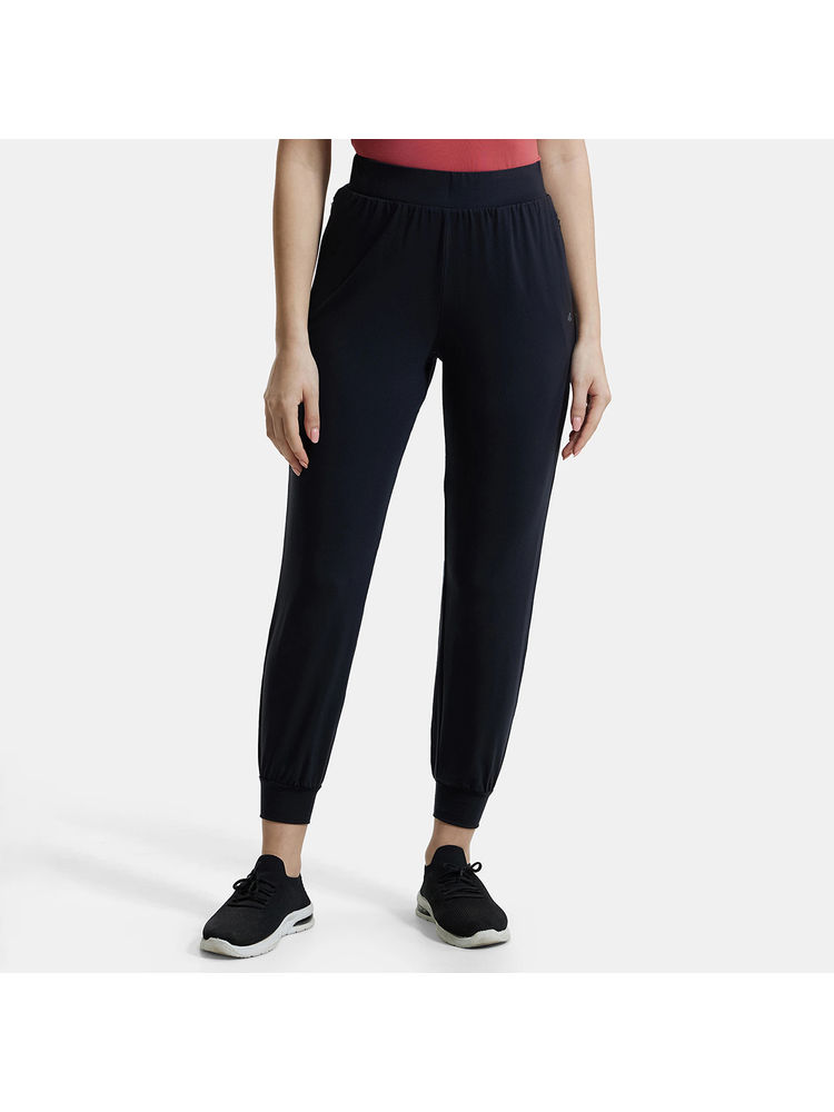 Jockey JW55 Women Tencel Lyocell Elastane Stretch Relaxed Fit Yoga Pants - Black-picture-10