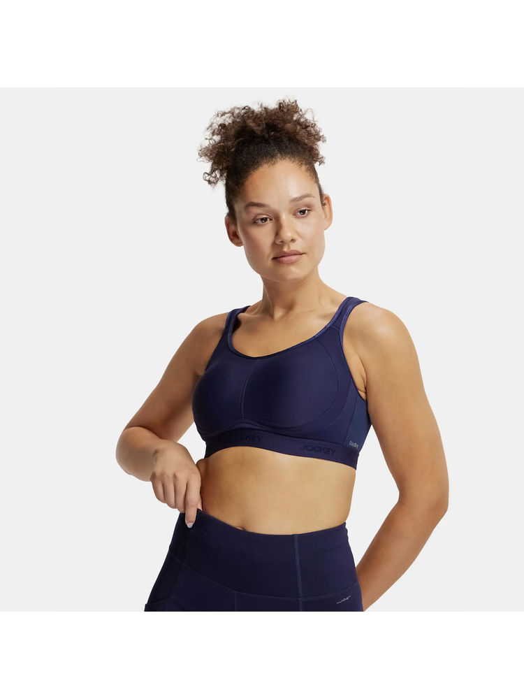 Jockey MI11 Wirefree Non Padded Microfiber Elastane Sports Bra - Peacoat-image-27
