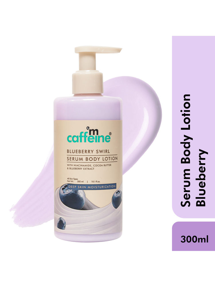 MCaffeine Blueberry Swirl Serum Body Lotion 72 hrs Deep Moisturization With Niacinamide-picture-19