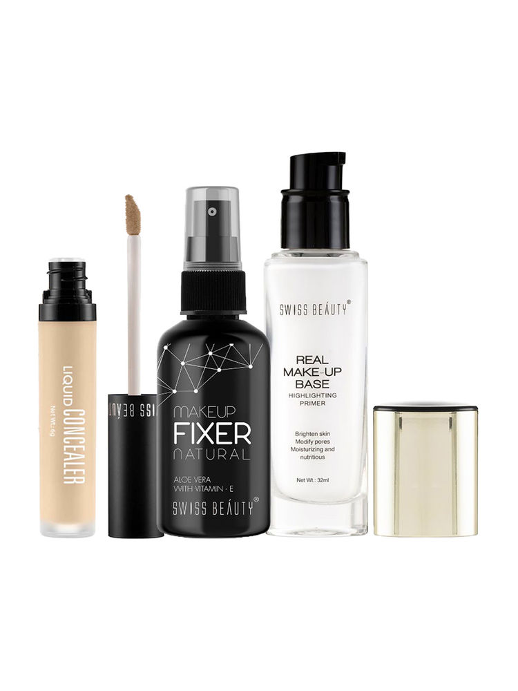 Swiss Beauty Make Up Base Prep Cover Set Combo