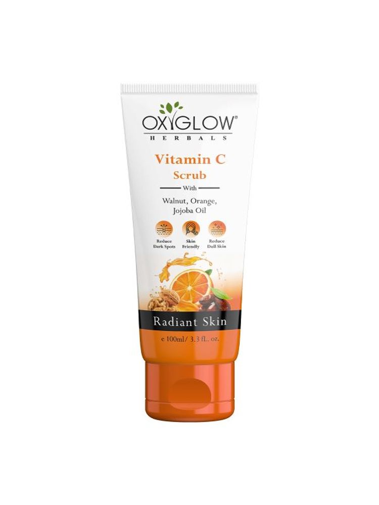 Oxyglow Herbals Vitamin C Scrub, Niacinamide & Aloe Vera-picture-16