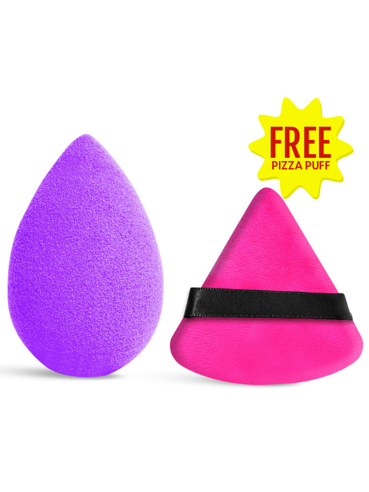Matra Beauty Blender Makeup Sponge with Free Pizza Puff Applicator for Foundation Blending & Powder