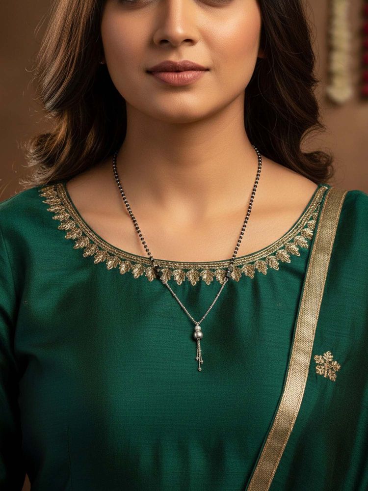 925 SILLER Pure Silver Adjustable Mangalsutra-picture-24