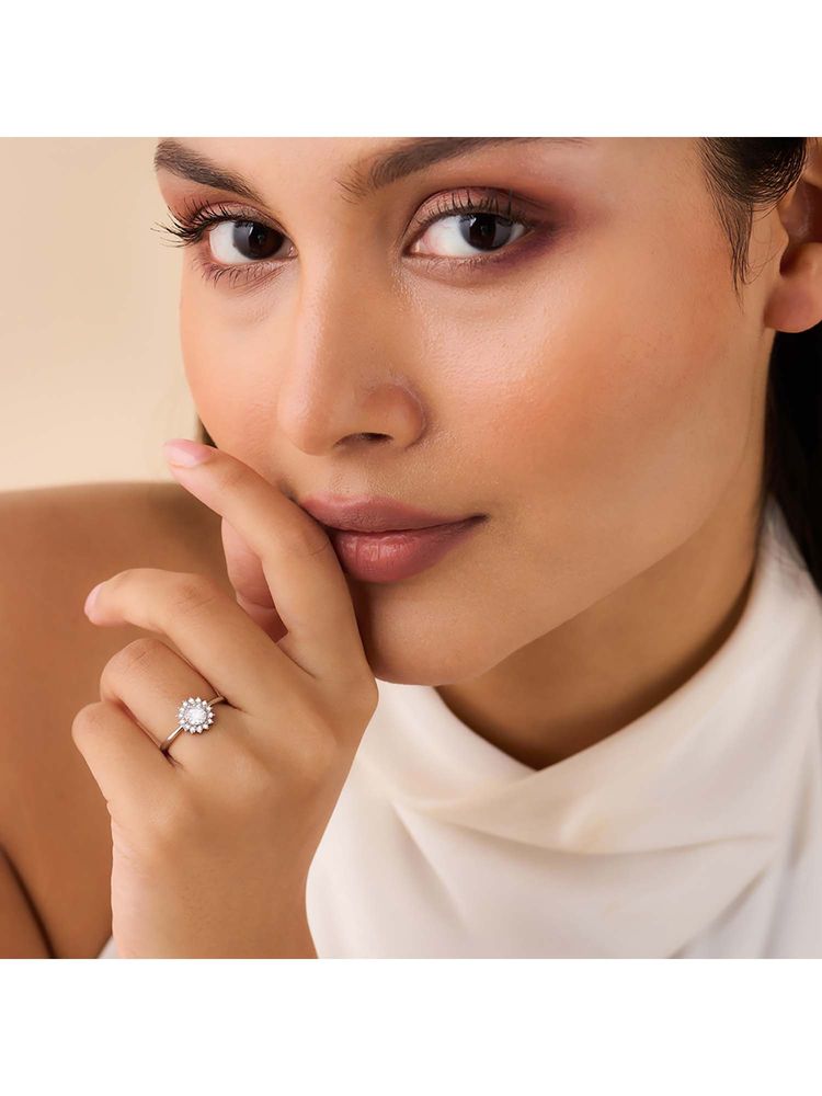 zavya a flower from my heart adjustable ring