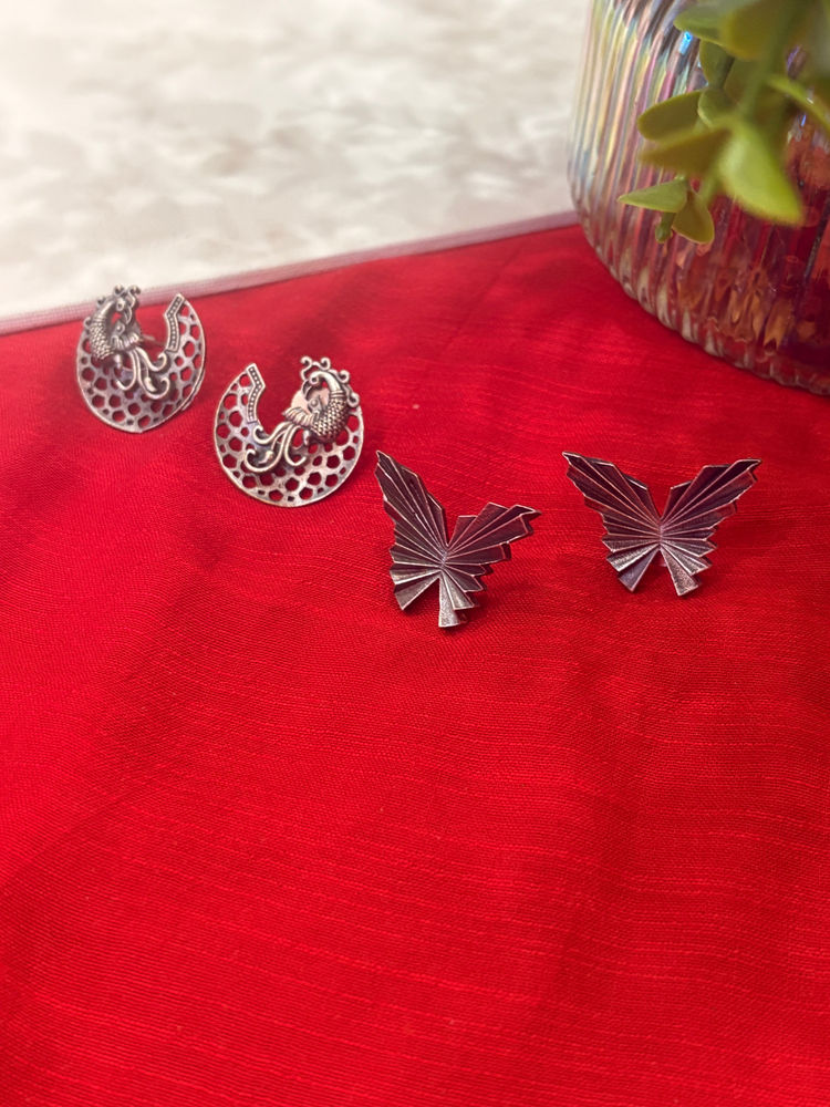 Niska Silver Forever Glimmer Earrings (Pack of 2)-picture-25