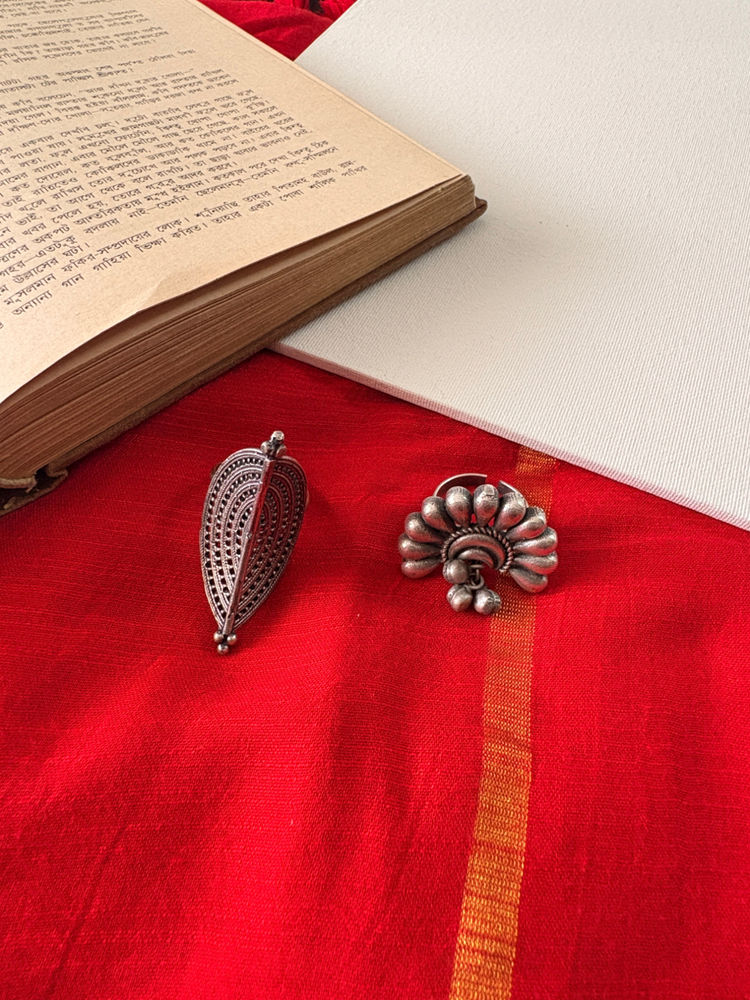 Niska Kavya Silver Heritage Rings (Pack of 2)-picture-11