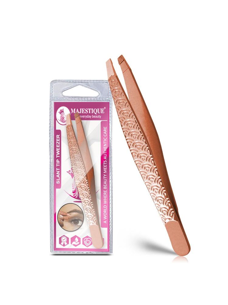 Majestique Slant Tip Tweezer Threading & Facial Hair