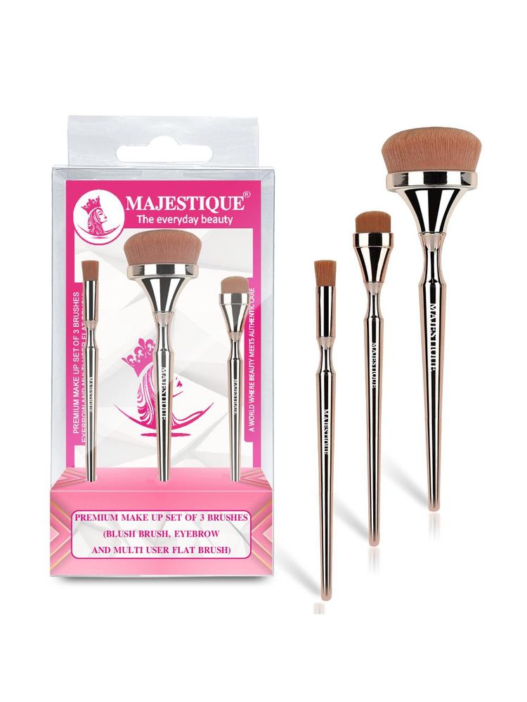 Majestique Blush Brush, Eyebrow And Multi-Use Professional Luminous HD Brushes-image-19