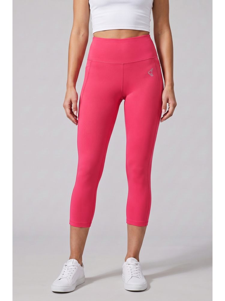 Zivame Zelocity Quick Dry Training Pink Yarrow 3/4Th Leggings-picture-18