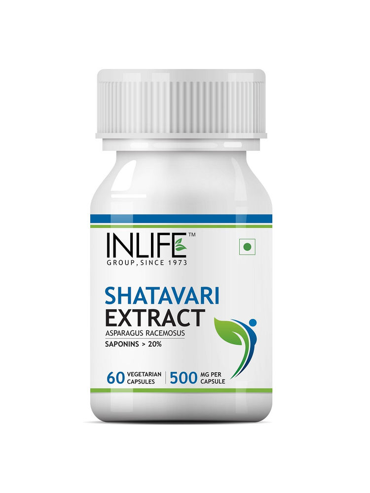 INLIFE Shatavari Extract Asparagus Recemosus (Saponins > 20%) 500mg 60 Capsules-image-35