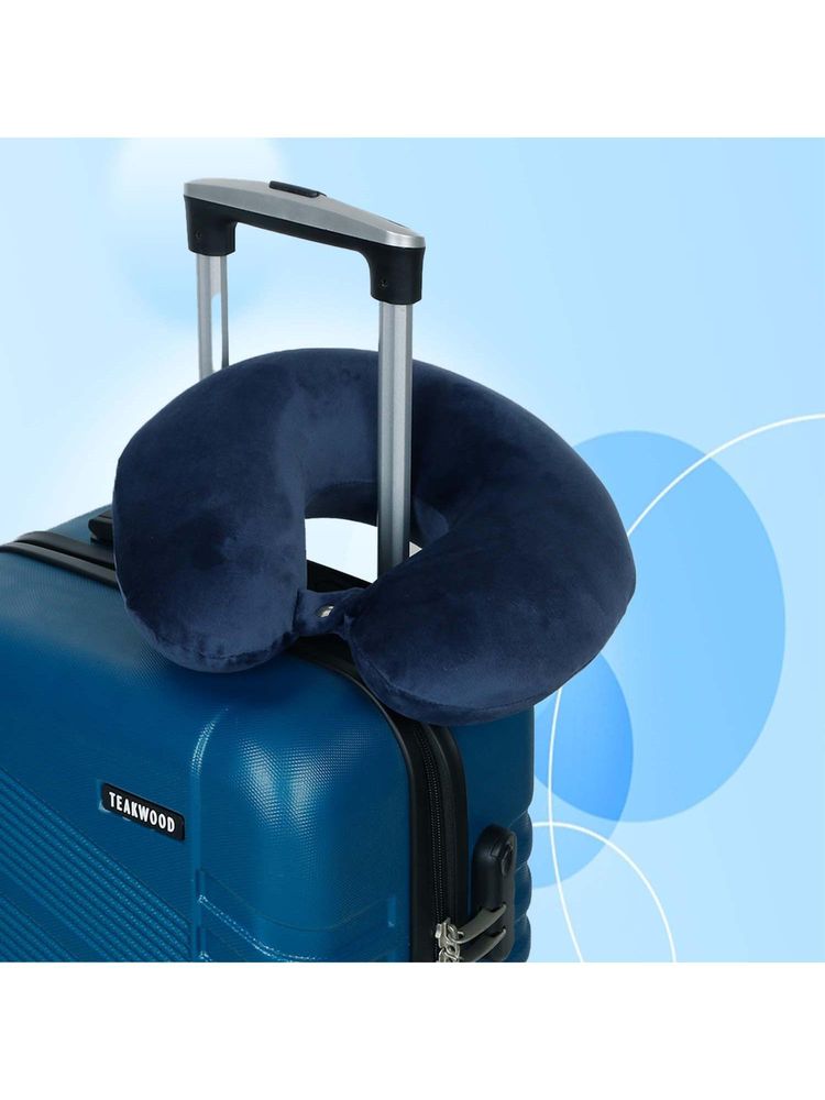 Teakwood Blue Soft Foam U-Shaped Neck Pillow-image-40