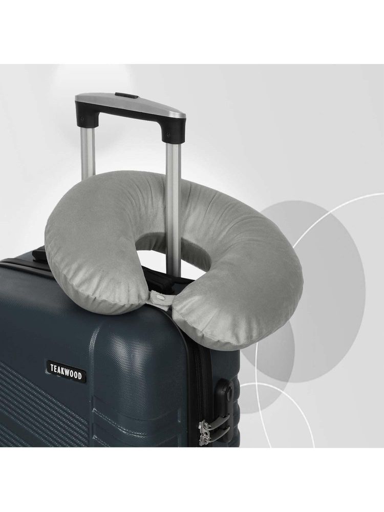 Teakwood Grey Soft Foam U-Shaped Neck Pillow-image-46