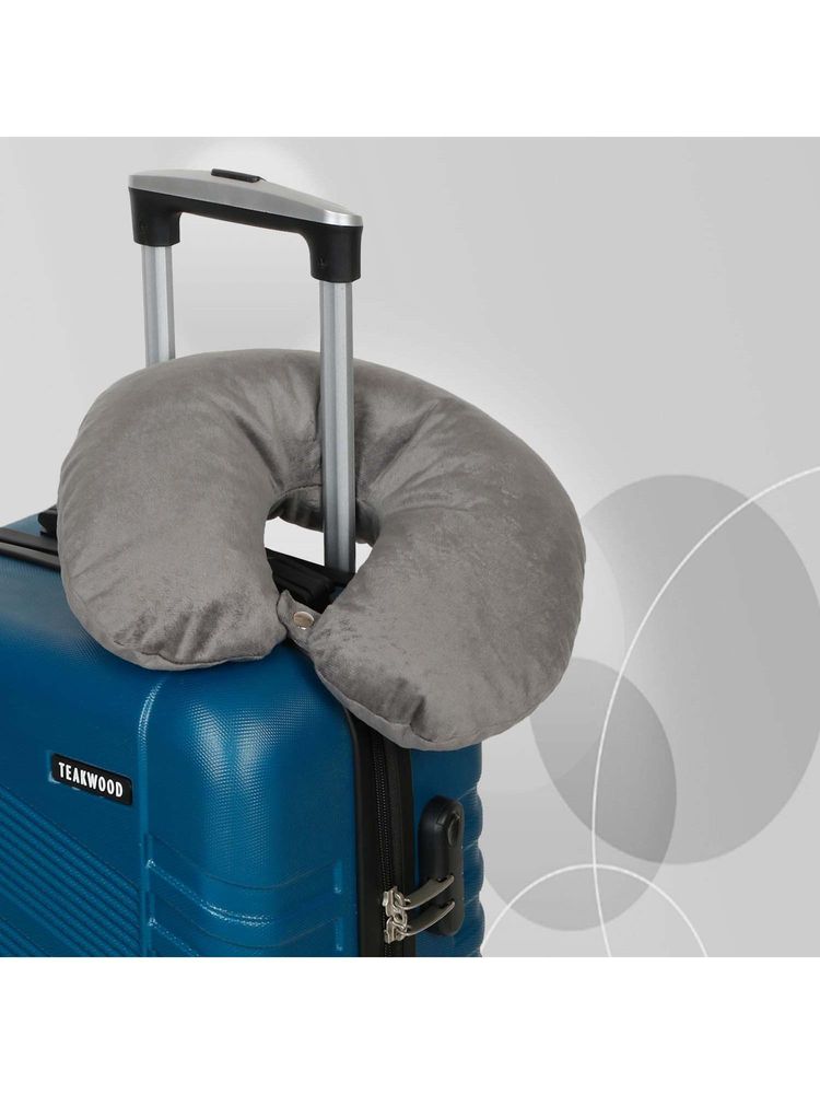 Teakwood Grey U-Shaped Neck Pillow with Been Balls Filled-image-25