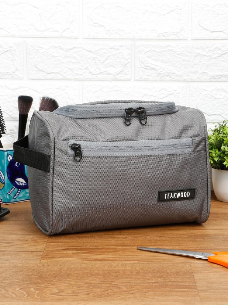 Teakwood Grey Essentials Travel Toiletry Bag-picture-11