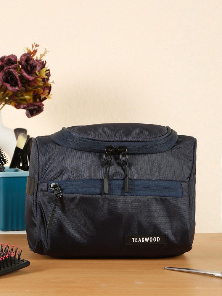 Teakwood Navy Blue Essentials Travel Toiletry Bag-picture-15