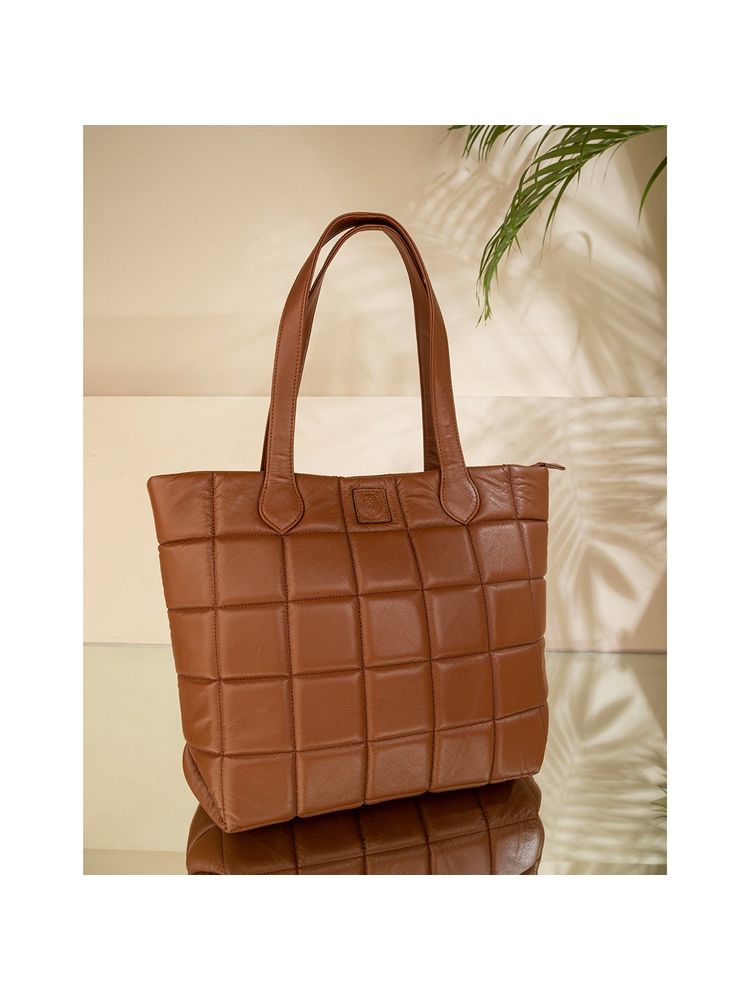 ABELARDO DE MODA Longchamp Brown Leather Tote Bag (L)-image-37