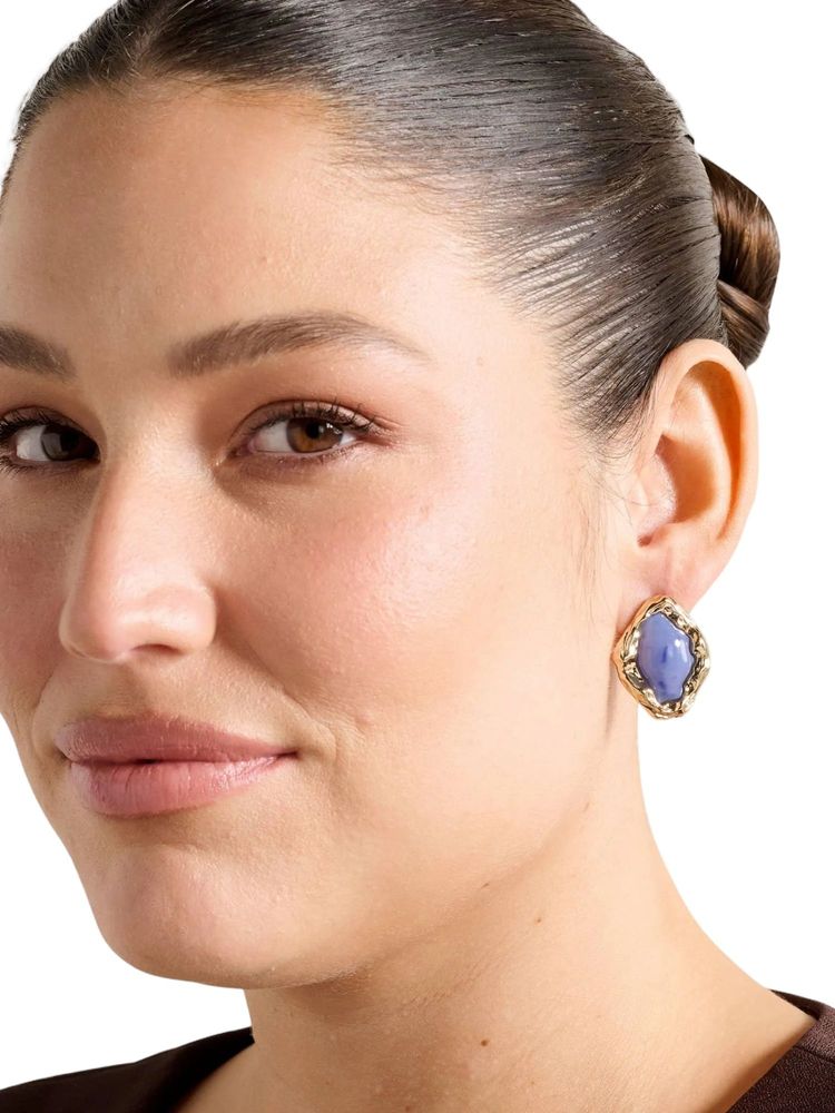 Forever New Signature Samara Organic Stone Drop Earrings-picture-29