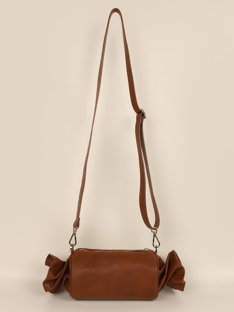 The House Of Ganges Candy Vegan Leather Sling Bag - Tan (M)-picture-23