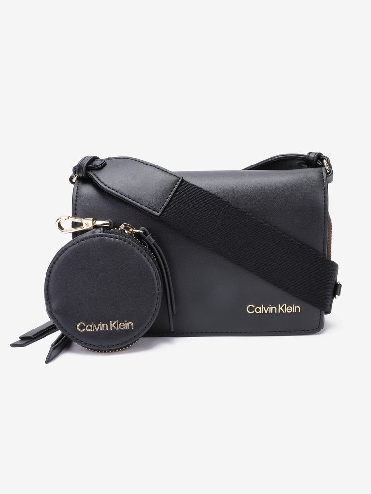 calvin klein fashion Calvin Klein Logo Black Pvc Sling Bag with Pouch-picture-28