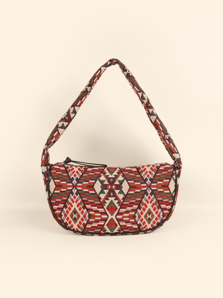 The House Of Ganges Cushy Handloom Shoulder Bag - Multi-Color (M)-picture-12