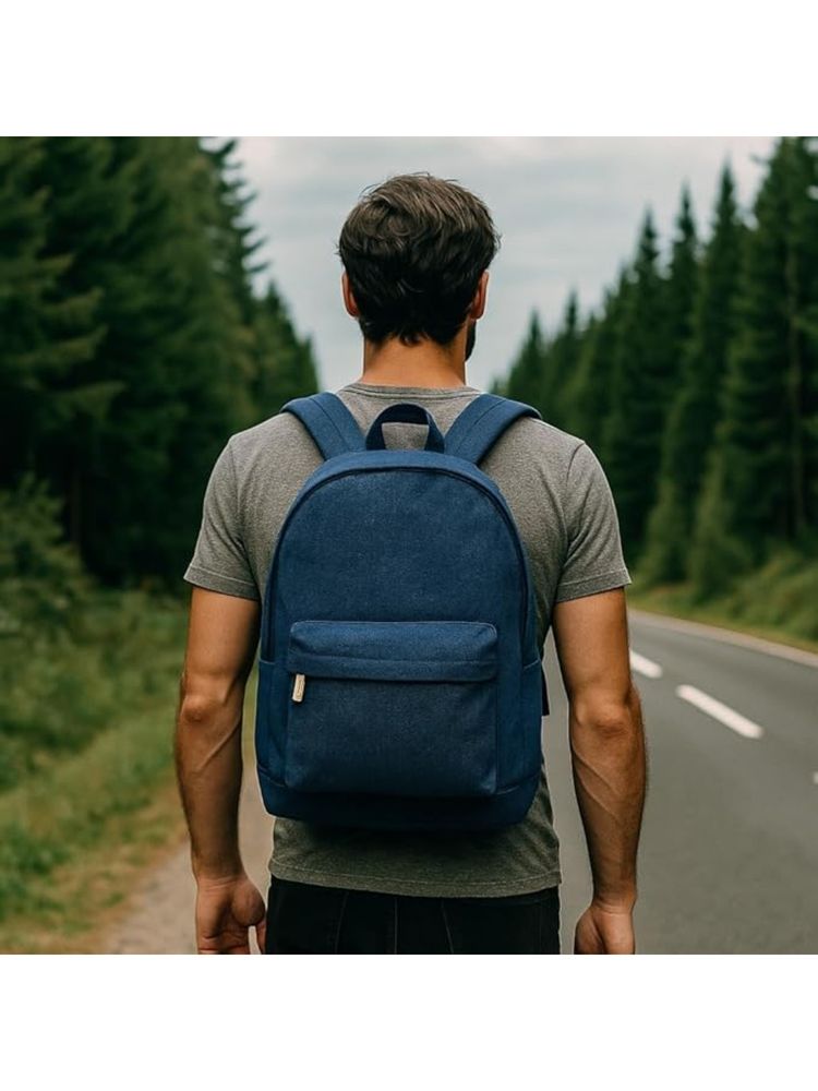 THE PURANI JEANS Classic Denim Laptop Backpack-image-21