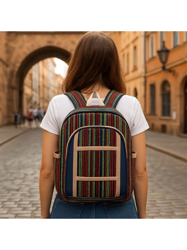 THE PURANI JEANS Jute Denim Backpack-picture-18