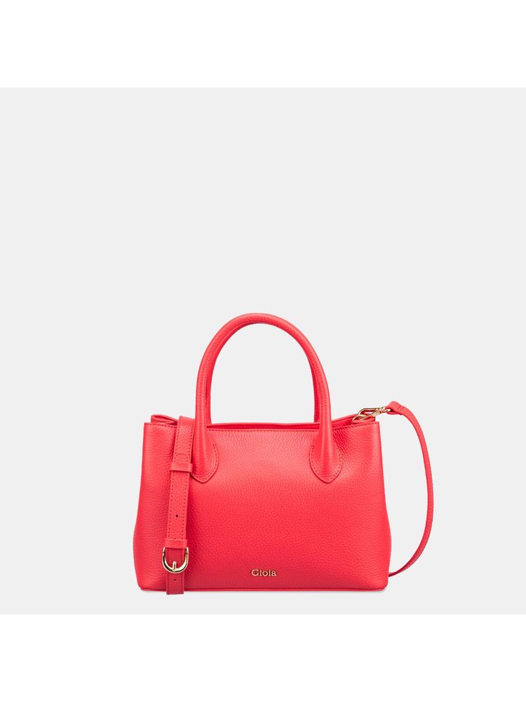 Gioia Red Alma Grab Satchel Bag-image-33