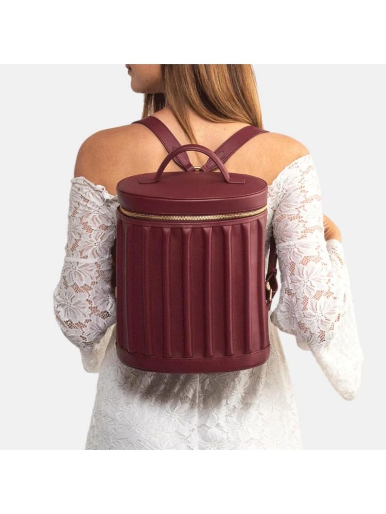 Gioia Maroon Drum Backpack-picture-10