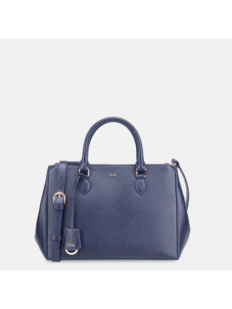 Gioia Blue Saffiano Medium Multiway Satchel Bag-picture-10